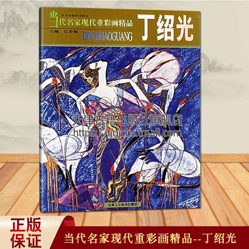 正版 当代名家现代重彩画精品丁绍光 江中铸丁绍光重彩画赏析作品集