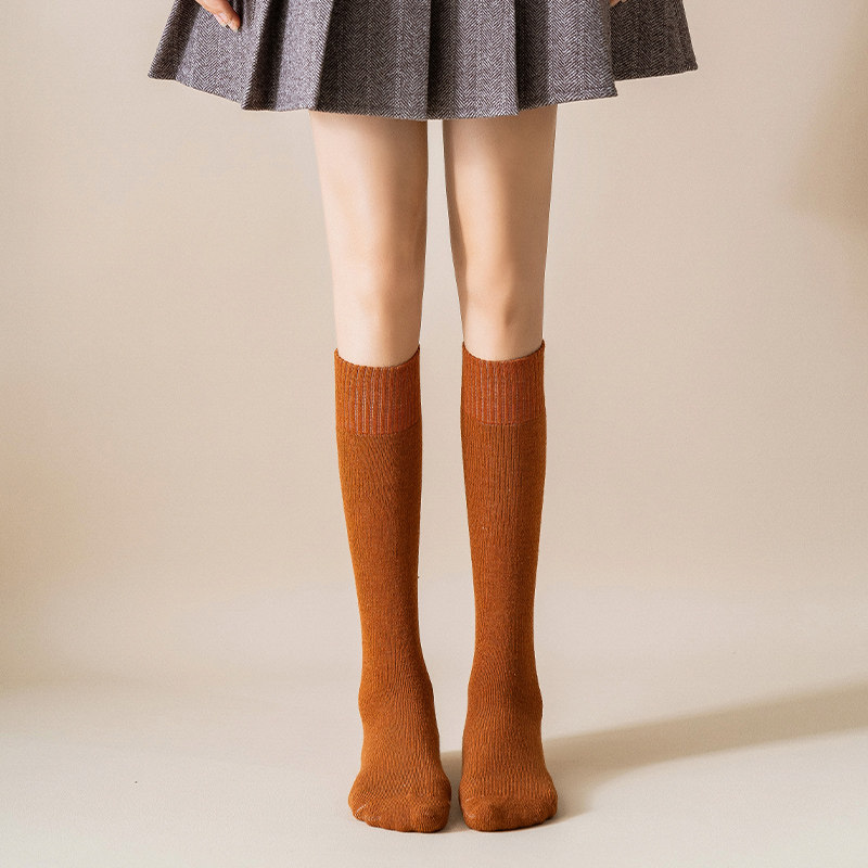 袜子女中筒袜秋冬款小腿袜女纯棉袜加绒加厚毛圈保暖高筒长袜,女士内衣/男士内衣/家居服,长筒袜,淘宝优惠券,粉丝福利购,淘宝优惠卷