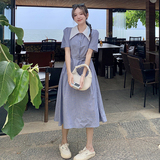 支持退现新款连衣裙条纹100%棉，女装连衣裙，浙宝220A