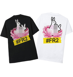 #FR2 联名 Anti Social Social Club 大白兔ASSC印花 男女短袖T恤
