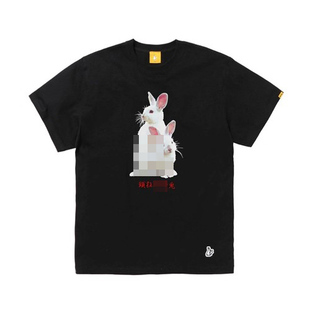 #FR2 Fxxking Rabbits Photo T-shirt 男女个性短袖T恤潮