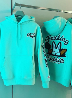 #FR2 月桃GETTO 兔年限定 Chenille Rabbit Hoodie 男女连帽卫衣