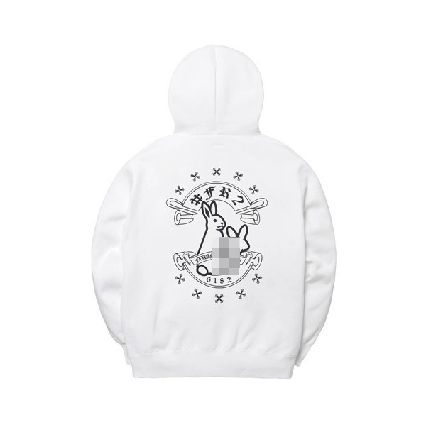 #FR2 Cross Rabbits Hoodie 男女加绒连帽卫衣帽衫潮