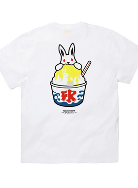 #FR2 Shaved Ice Rabbit T-shirt 男女个性短袖T恤潮