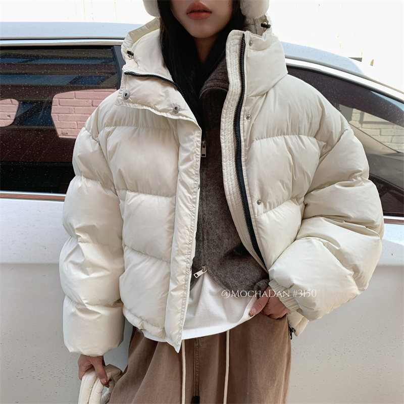 MOCHA百搭90白鸭绒连帽羽绒服