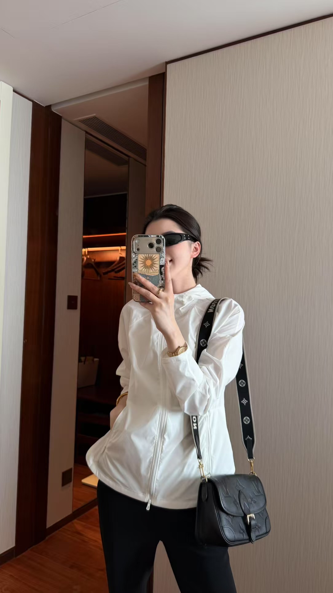 摩登mdeng宽松休闲连帽夹克外套女2026春夏款时尚百搭冲锋衣2F019