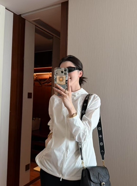 摩登mdeng宽松休闲连帽夹克外套女2026春新款时尚百搭冲锋衣2F019