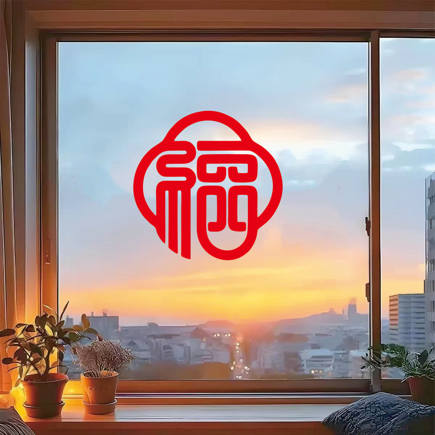 福字门贴纸乔迁新居窗户喜庆装饰新年春节窗花房间厨房玻璃门防撞,家居饰品,门贴,淘宝优惠券,粉丝福利购,淘宝优惠卷