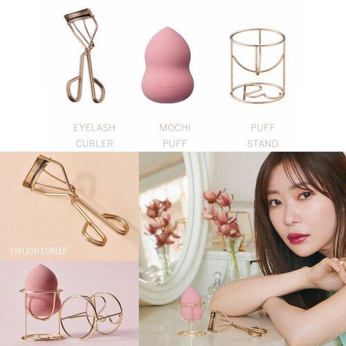 日本Ririmew指原莉乃主理睫毛夹/海绵美妆蛋/蛋架 小工具合集