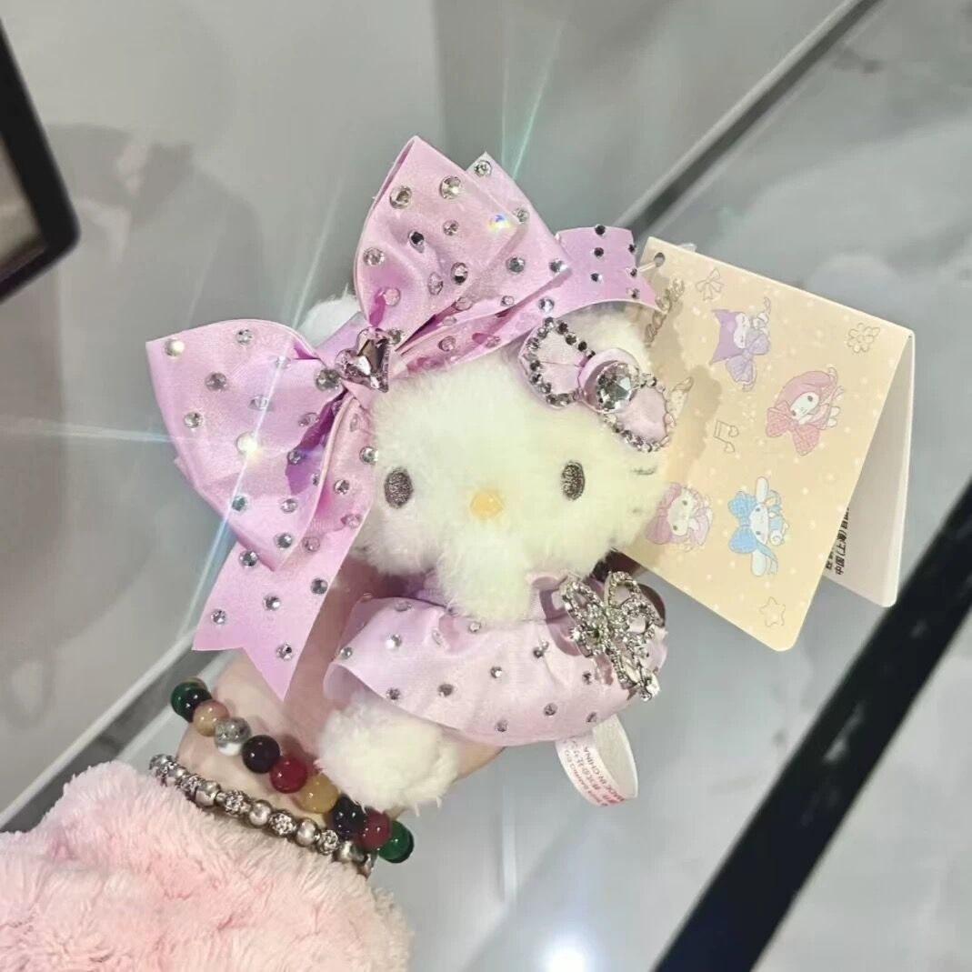 日本hellokitty波点蝴蝶结包挂件