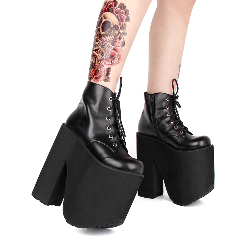 夏季新品原创订制20cm哥特短靴