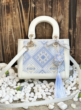 【送绣球礼盒】广西非遗壮锦精致大气戴妃包斜挎手拿高端气质优