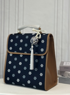 绣球＋礼盒广西非遗壮锦双肩包头层牛皮时尚百搭送礼旅行笔记本