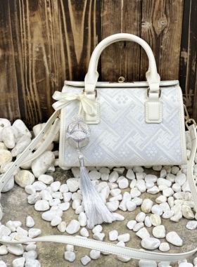 【送绣球礼盒】广西非遗壮锦枕头包斜挎手拿时尚百搭通勤精致立体