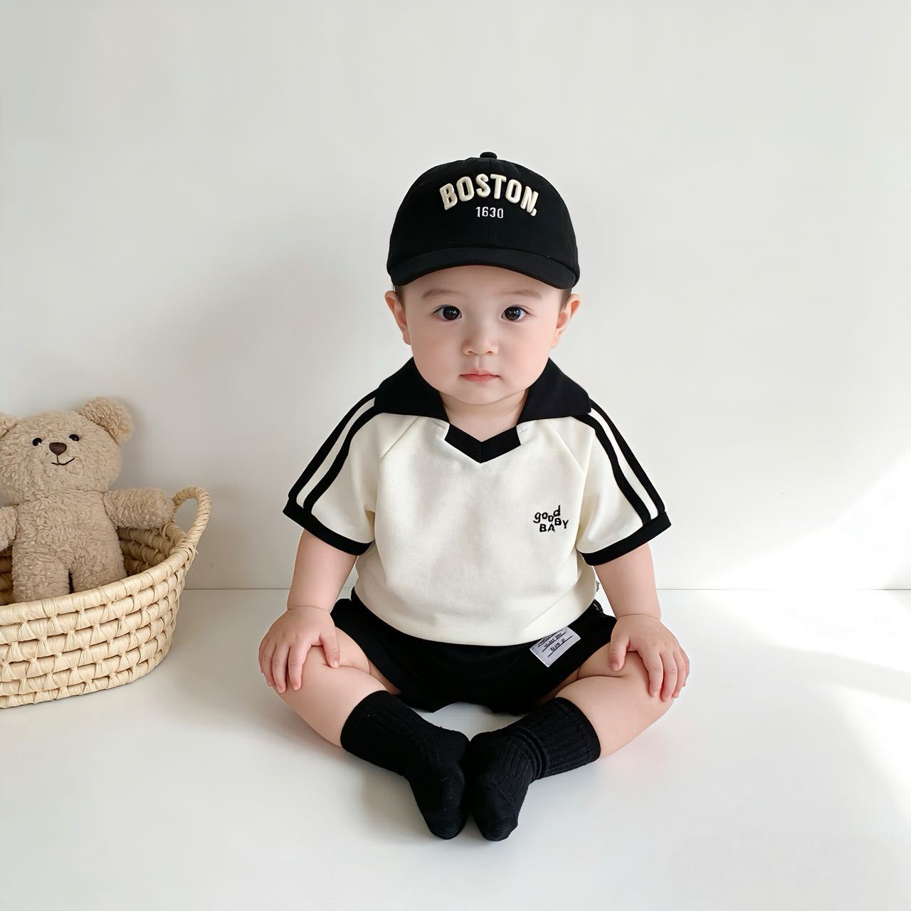 婴幼儿宝宝夏季休闲POLO衫套装图片