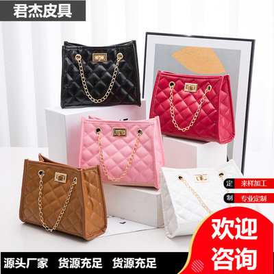 新款2022小众设计绣花单肩包链条 bags for ladies斜跨包