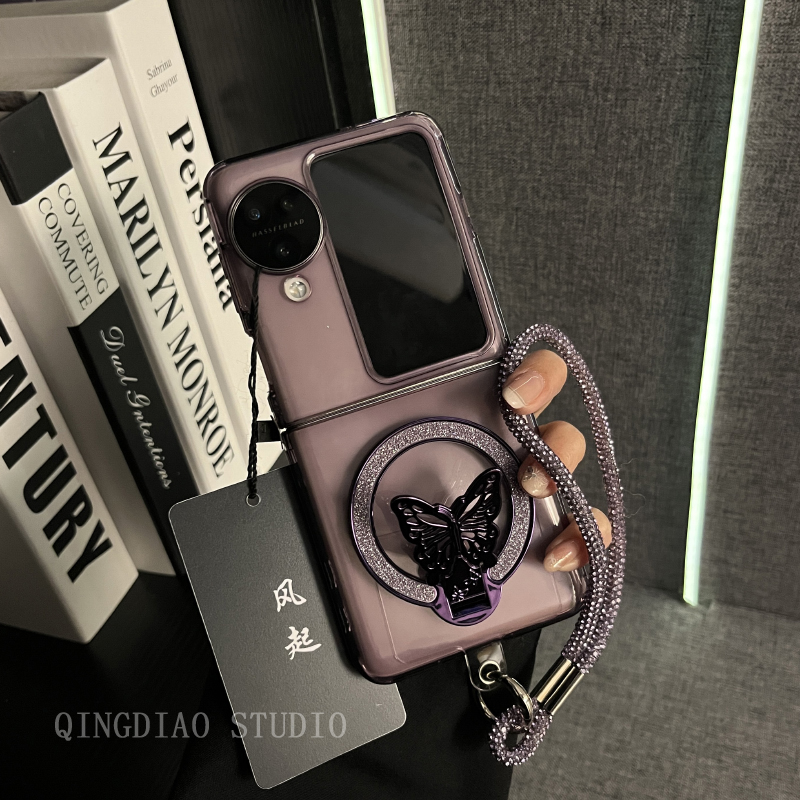 适用oppofindn3/2flip蝴蝶手机壳