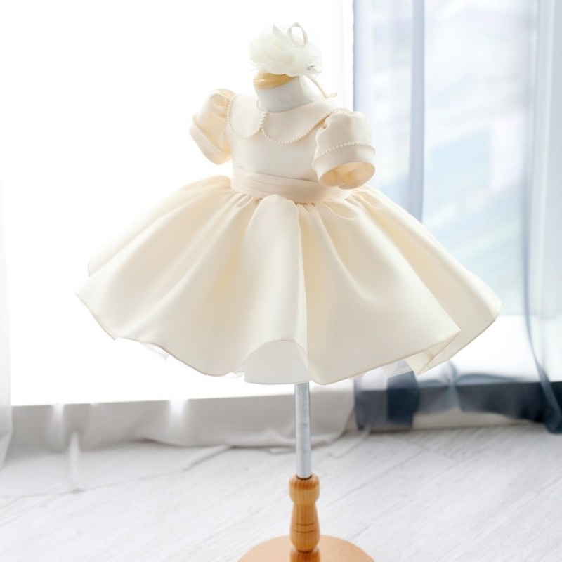 宝宝周岁礼服女婴儿百天生日公主裙蓬蓬网纱女童套装洋气春秋新款