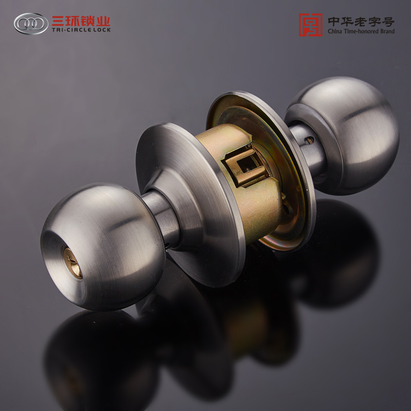 三环室内家用圆形不锈钢房门锁
