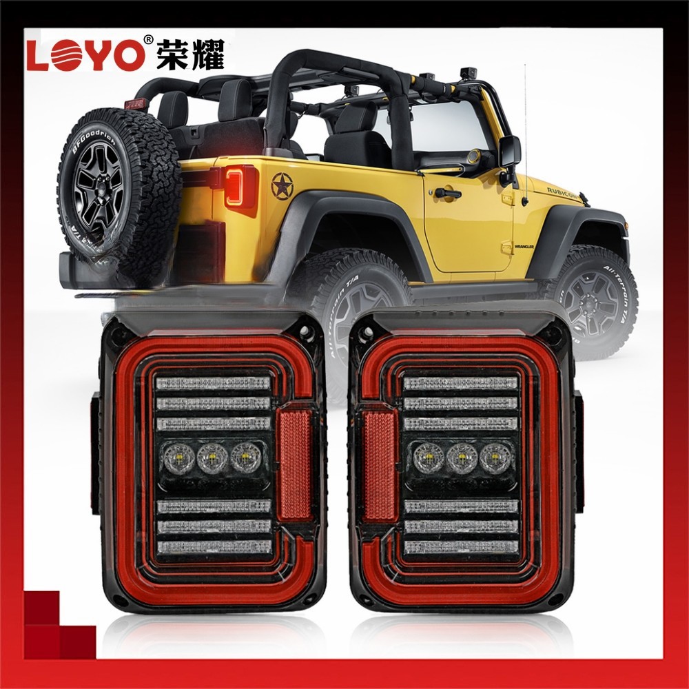 跨境汽车led尾灯适用于07-17年吉普JL牧马人尾灯 JL欧版美版尾灯