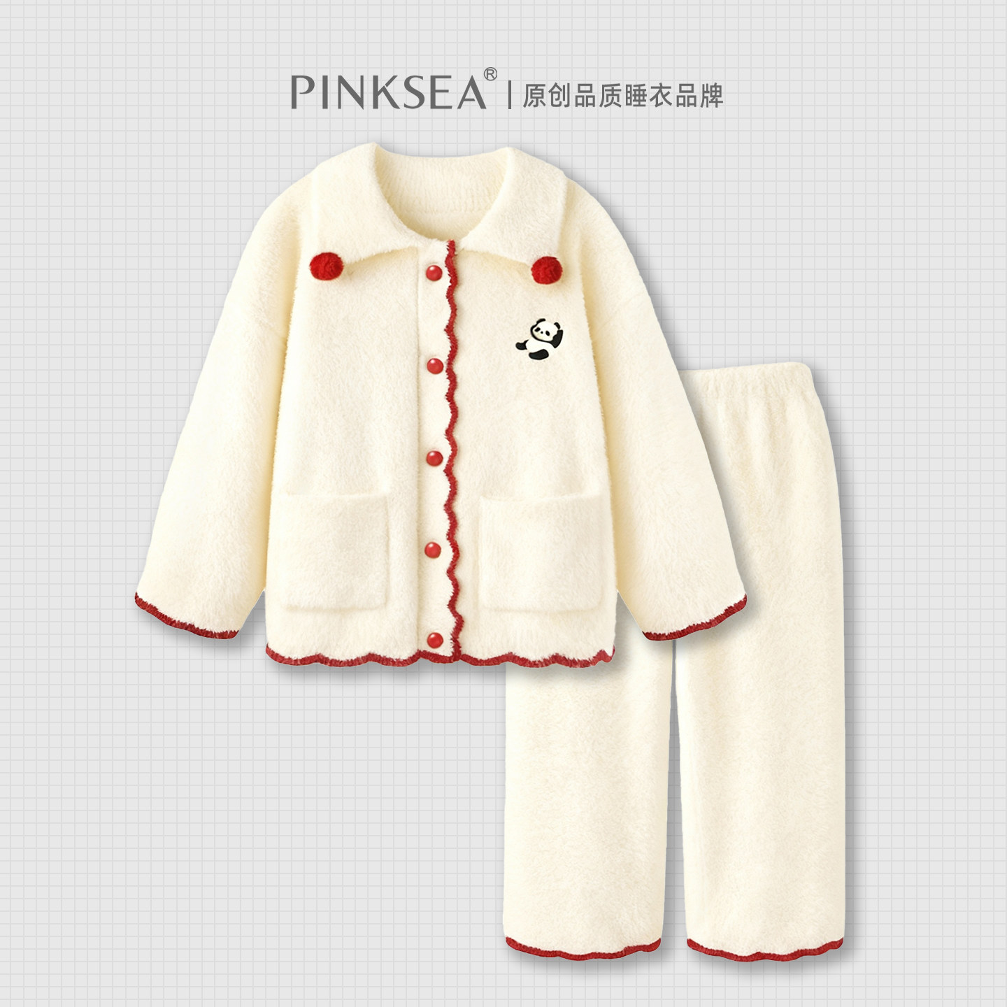 2026巨好看睡衣女新款冬季加厚保暖开衫半边绒家居服套装,女士内衣/男士内衣/家居服,睡衣/家居服套装,淘宝优惠券,粉丝福利购,淘宝优惠卷