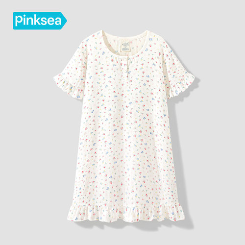 棉纱睡裙夏季薄款A类纱布家居服