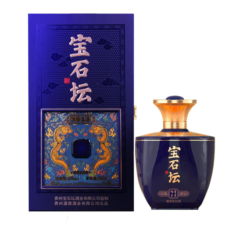 湄窖 宝石坛·龙韵53度酱香 500ml 1瓶装 粮食白酒