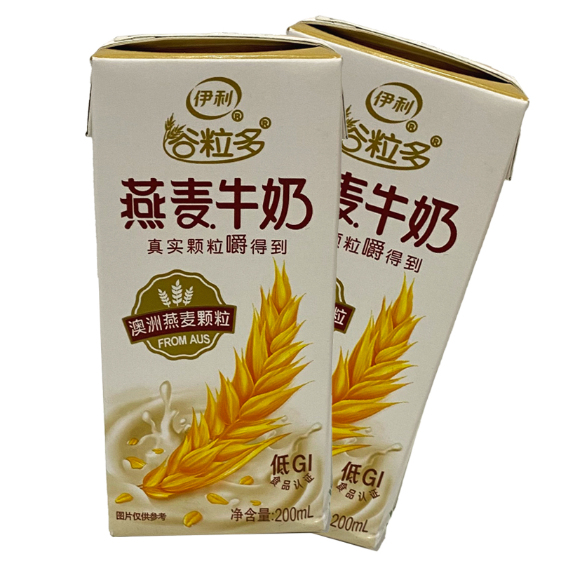 伊利谷粒多燕麦牛奶200ml*12盒