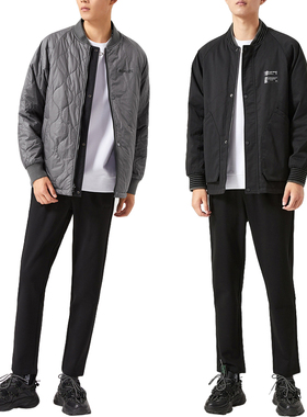 男士秋冬季宽松版两面穿黑色灰色薄棉衣潮牌棒球领棉外套休闲INS