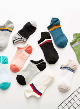 情侣春夏季短筒男袜女袜运动日常休闲薄低帮棉袜子low cut socks