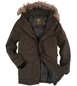 出欧洲男士 中长款 夹棉派克大衣连帽厚棉衣风衣风雪外套PARKA大衣