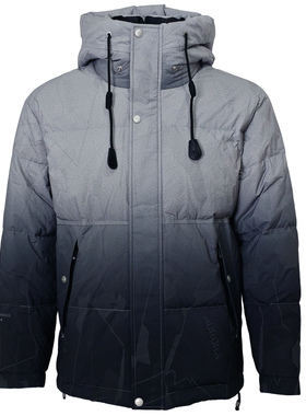 渐变色羽绒服男高蓬松鹅绒服轻盈保暖舒适通勤户外时尚防寒外套潮