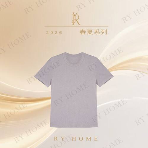 RYHOME 容雨天丝羊毛薄款透气短袖圆领T恤261T2335
