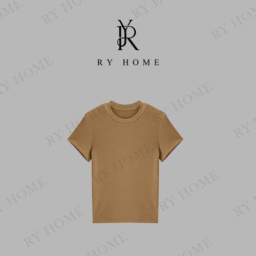 RYHOME 容雨天丝修身打底短袖T恤252T2048