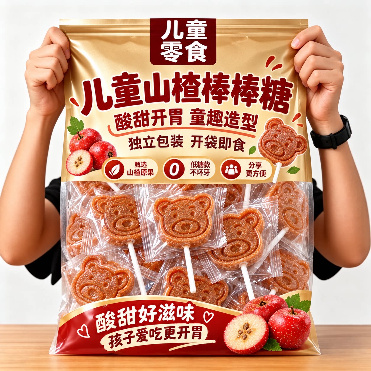 山楂棒棒糖纯天然儿童婴儿独立包装官方旗舰店健康宝宝零食原果制