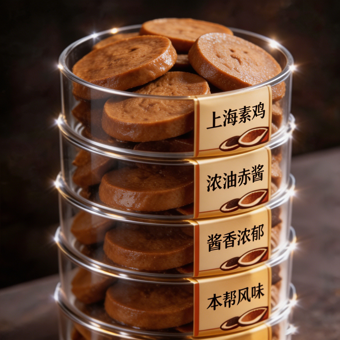 上海特产本帮素鸡豆制品豆干小零食面筋开袋即食熟食商用批发正品