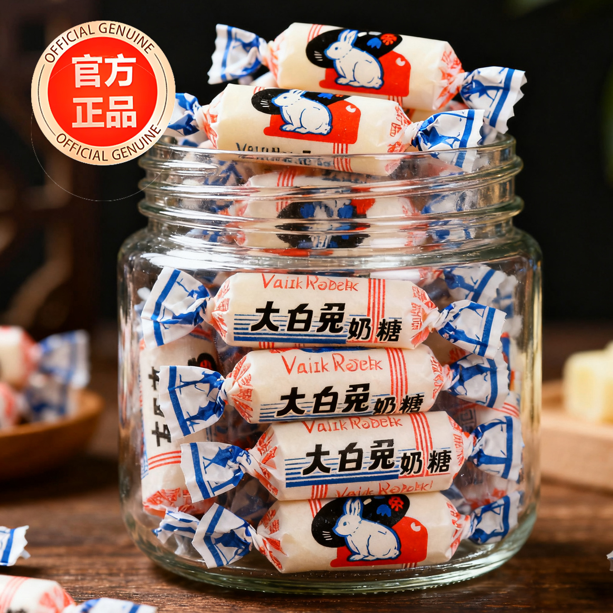 大白兔原味红豆味奶糖糖果软糖牛奶糖儿童零食婚庆喜糖上海特产