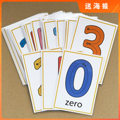 Numbers 英文数字卡片数字描红笔顺可反复擦写幼儿园英语教师教具