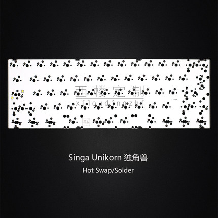 SingaUnikorn独角兽热插拔PCB焊接多配列VIA改键RGB底灯1K回报率