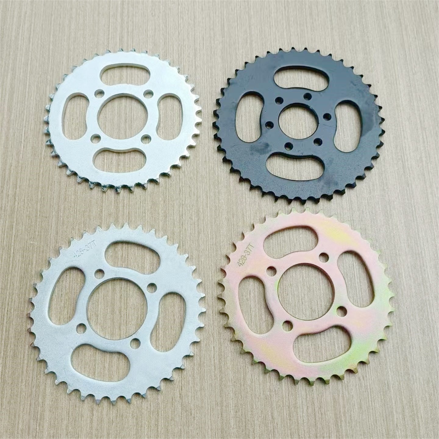 四轮沙滩车卡丁车摩托车428链盘37T齿轮盘越野车420牙盘