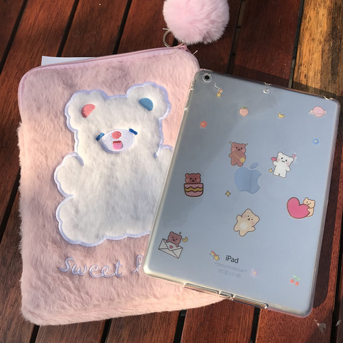 毛绒可爱2020新iPadpro11收纳包平板10.2内胆包air4保护套9.7寸袋 - 封面