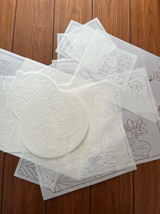 刺子绣模板瑕疵品处理茶席茶垫刺绣模板处理NO退NO换