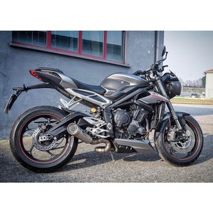 凯旋765/RS/MOTO2 SPARK EXHAUST摩托车排气管尾段弯曲管 3/4