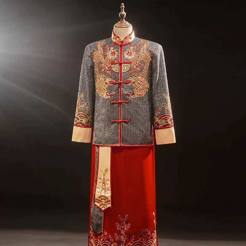 秀禾服男2026新款新郎男士秀