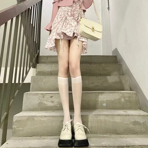 黑色丝袜夏季薄款小腿袜半截中筒