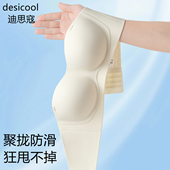 无肩带抹胸内衣女防滑聚拢小胸无钢圈裹胸式 隐形美背文胸罩夏薄款