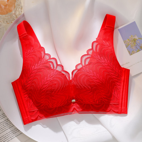 本命年内衣女调整型乳胶文胸套装