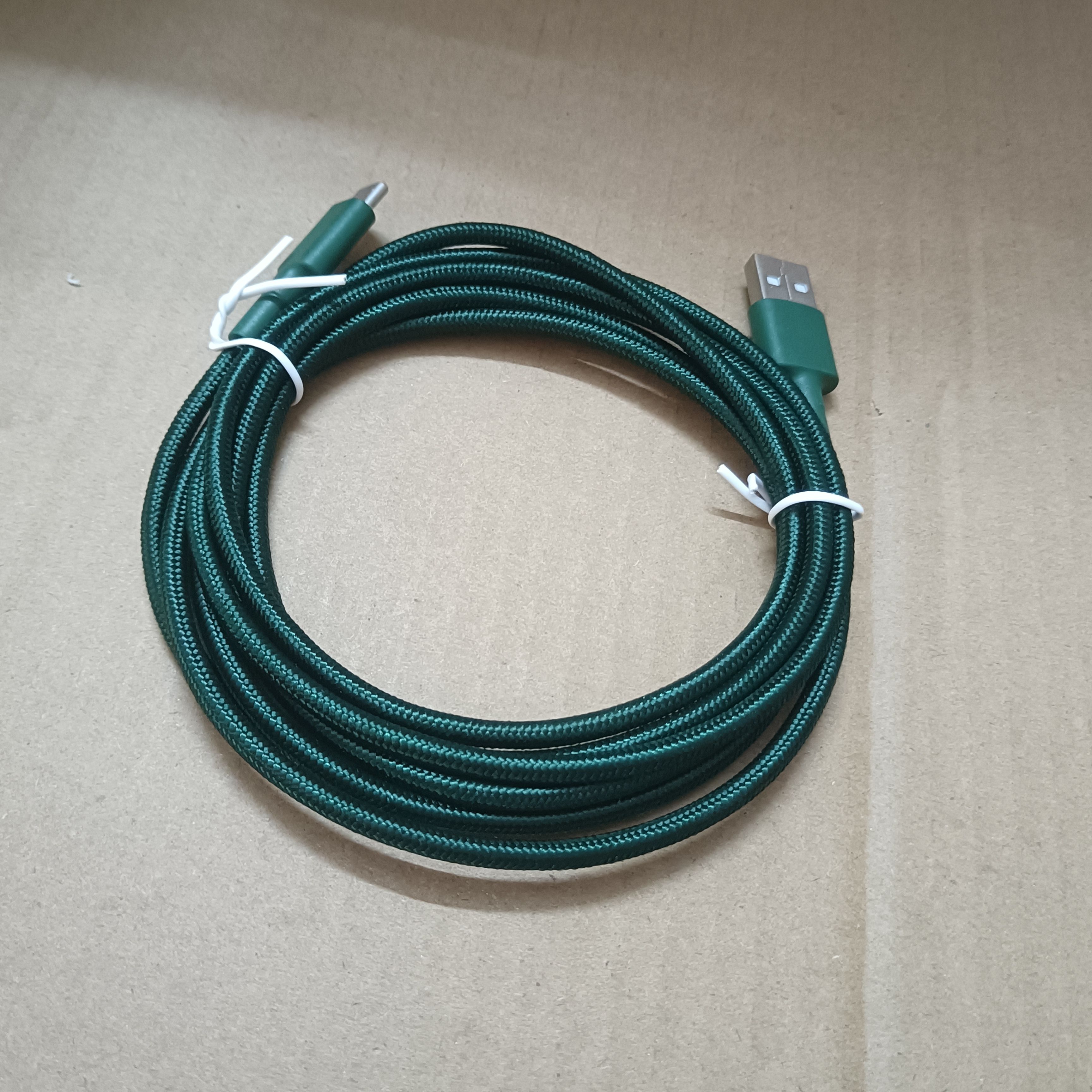 编织数据线usb2.0快充type c数据线qc3.0快充线 通用乐视拉车线