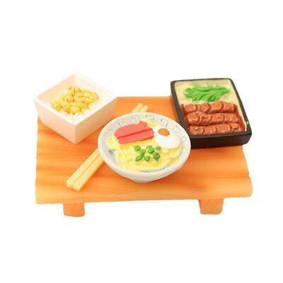 仿真日式迷你厨房食玩寿司便当饭团三文鱼罗夫虾娃娃屋场景过家家
