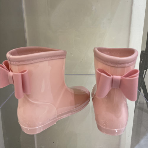矮帮公主小童蝴蝶结儿童雨鞋
